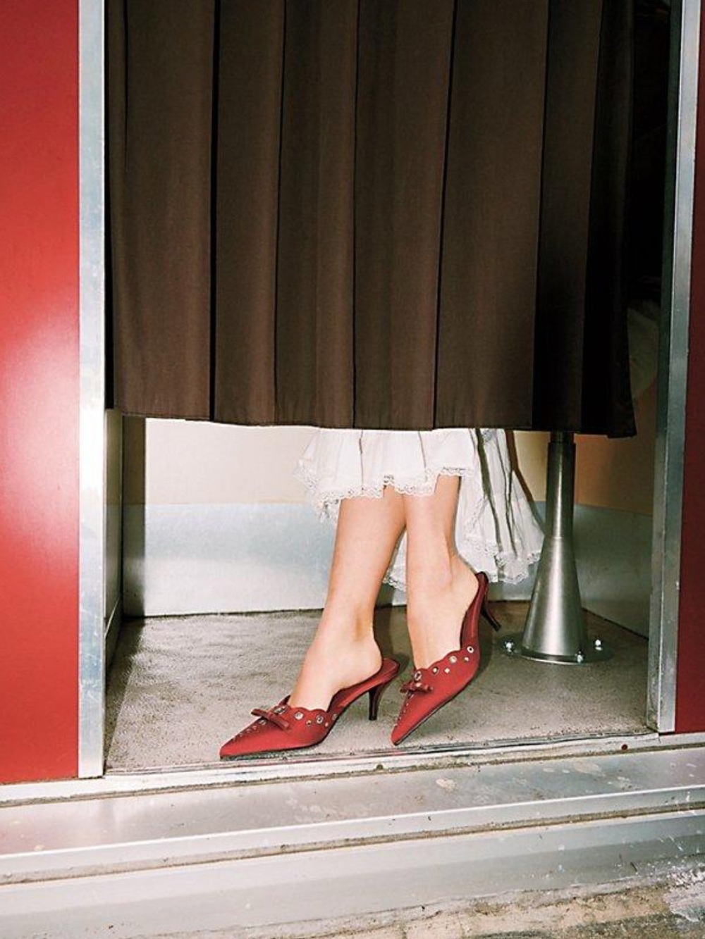 Jeffrey Campbell x Free People Arabella Suede Mules Burgundy 8.5